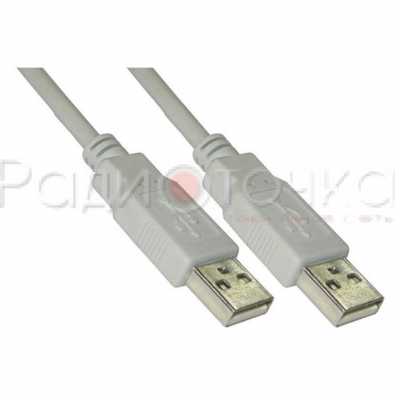 Кабель Rexant USB А вилка - USB А вилка 1.8/1.5м